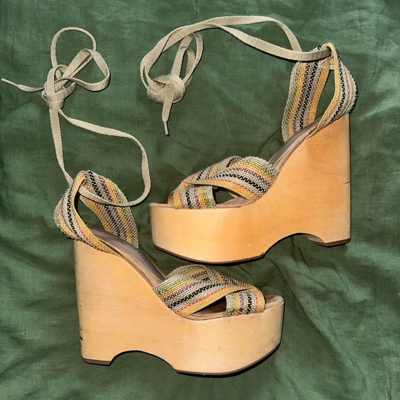Jeffrey Campbell Platform Wedge Sandals - Picture 1 of 16